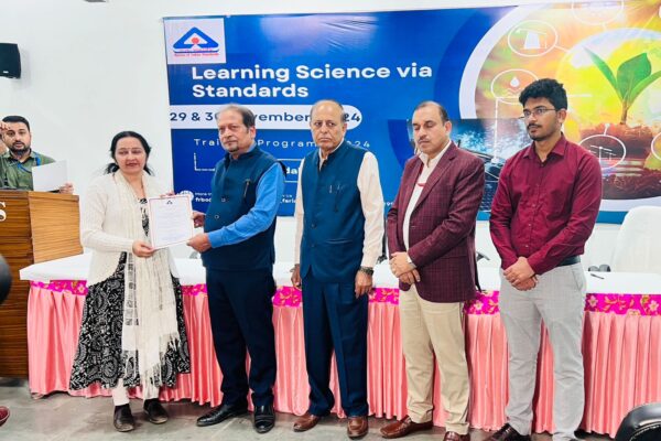 We are pleased to inform you that BIS, Faridabad, in collaboration with BFDS, successfully organized a seminar on “Learning Science via Standards” today at BFDS, (Footwear Cluster, Bahadurgarh). The seminar witnessed the participation of 90 teachers from various colleges and universities. The primary objective of the seminar was to equip educators with knowledge about footwear and allied sector testing methodologies. This knowledge will enable them to effectively teach students in their institutions about testing processes and standards. After the seminar, certificates were distributed to all participants by: • Sh. Sharad Ji (BIS) • Sh. Subhash Jagga Ji • Sh. Rajeev Ji • Sh. Rohit Ji (BIS) • Sh. Shashank Ji (BIS) We extend our heartfelt thanks to everyone for their support in making this event a success. Warm regards, BFDS (Footwear Cluster, Bahadurgarh)
