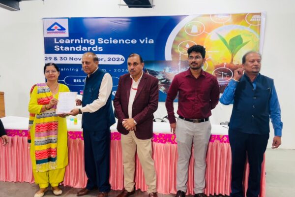 We are pleased to inform you that BIS, Faridabad, in collaboration with BFDS, successfully organized a seminar on “Learning Science via Standards” today at BFDS, (Footwear Cluster, Bahadurgarh). The seminar witnessed the participation of 90 teachers from various colleges and universities. The primary objective of the seminar was to equip educators with knowledge about footwear and allied sector testing methodologies. This knowledge will enable them to effectively teach students in their institutions about testing processes and standards. After the seminar, certificates were distributed to all participants by: • Sh. Sharad Ji (BIS) • Sh. Subhash Jagga Ji • Sh. Rajeev Ji • Sh. Rohit Ji (BIS) • Sh. Shashank Ji (BIS) We extend our heartfelt thanks to everyone for their support in making this event a success. Warm regards, BFDS (Footwear Cluster, Bahadurgarh)