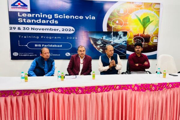 We are pleased to inform you that BIS, Faridabad, in collaboration with BFDS, successfully organized a seminar on “Learning Science via Standards” today at BFDS, (Footwear Cluster, Bahadurgarh). The seminar witnessed the participation of 90 teachers from various colleges and universities. The primary objective of the seminar was to equip educators with knowledge about footwear and allied sector testing methodologies. This knowledge will enable them to effectively teach students in their institutions about testing processes and standards. After the seminar, certificates were distributed to all participants by: • Sh. Sharad Ji (BIS) • Sh. Subhash Jagga Ji • Sh. Rajeev Ji • Sh. Rohit Ji (BIS) • Sh. Shashank Ji (BIS) We extend our heartfelt thanks to everyone for their support in making this event a success. Warm regards, BFDS (Footwear Cluster, Bahadurgarh)