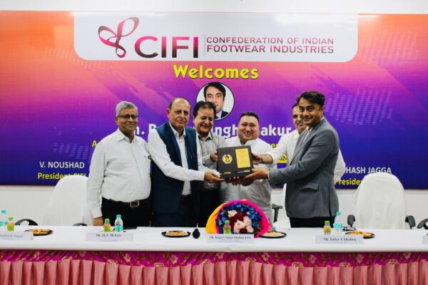 Shri Rajeev Thakur ji, IAS, Additional Secretary, Department for Promotion of Industry and Internal Trade (DPIIT), Ministry of Commerce & Industry, paid a visit to the footwear manufacturing hub in Bahadurgarh, Haryana. The visit included stops at major footwear manufacturers to observe the latest advancements in production processes and engage with industry representatives. During his visit, Shri Rajeev Thakur ji first visited Walkaroo International Pvt. Ltd., where he examined the EVA and PU production facilities, gaining insights into the company’s manufacturing process. He then proceeded to Today Footwear Pvt. Ltd., where he observed the production of crocs, EVA sandals, and slippers. Finally, Shri Rajeev Thakur ji visited Allure Enterprises, which manufactures RED Tape shoes, to understand their production techniques and quality controls. Following these visits, Shri Rajeev Thakur ji engaged in a comprehensive interaction at the Footwear Cluster, Bahadurgarh, with members of the Confederation of Indian Footwear Industry (CIFI), Bahadurgarh Chamber of Commerce and Industry (BCCI), and Footwear Park Association. Key issues and recommendations were discussed to support the growth and sustainability of the domestic footwear industry. Notable topics included: 1. Rationalization of Raw Material Duties. 2. Alternative Duty/Minimum Import Price (MIP). 3. Support for Domestic Raw Material Production. 4. GST Revisions on Footwear. 5. Export Incentives. 6. Bharat Goods Fest. 7. National Footwear Policy. 8. Reinstatement of Domestic Council. 9. Infrastructure Development. 10. Sustainability Initiatives. 11. Monitoring Trade Practices. 12. Wholesale Component Markets. Shri Rajeev Thakur ji appreciated the concerns and proposals shared by industry representatives and assured them of DPIIT’s support in advancing the domestic footwear sector, especially in fostering a competitive, sustainable, and export-oriented industry framework. During the meeting, Shri Subhash Jagga, President of BCCI, Shri Inder Chhabra, Vice President of CIFI, Shri H.S. Behaty, Joint Secretary of the Footwear Park Association, and Shri Alok Jain, Treasurer of CIFI, delivered the welcome address and expressed their gratitude to Shri Rajeev Thakur ji for his visit. A vote of thanks was also extended to all meeting participants for their active engagement and valuable contributions.