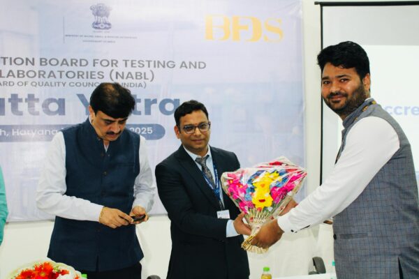 NABL एक्रेडिटेशन एवं इसका उद्योगों के लिए लाभ” विषय पर आयोजित बैठक सफलतापूर्वक संपन्न हुई। यह बैठक डॉ. पंकज गोयल (संयुक्त निदेशक, NABL), श्री नंदकुमार कुशवाहा (सहायक निदेशक, NABL ), श्री प्रिंस गर्ग (सहायक निदेशक, NABL) की गरिमामयी उपस्थिति में संपन्न हुई।